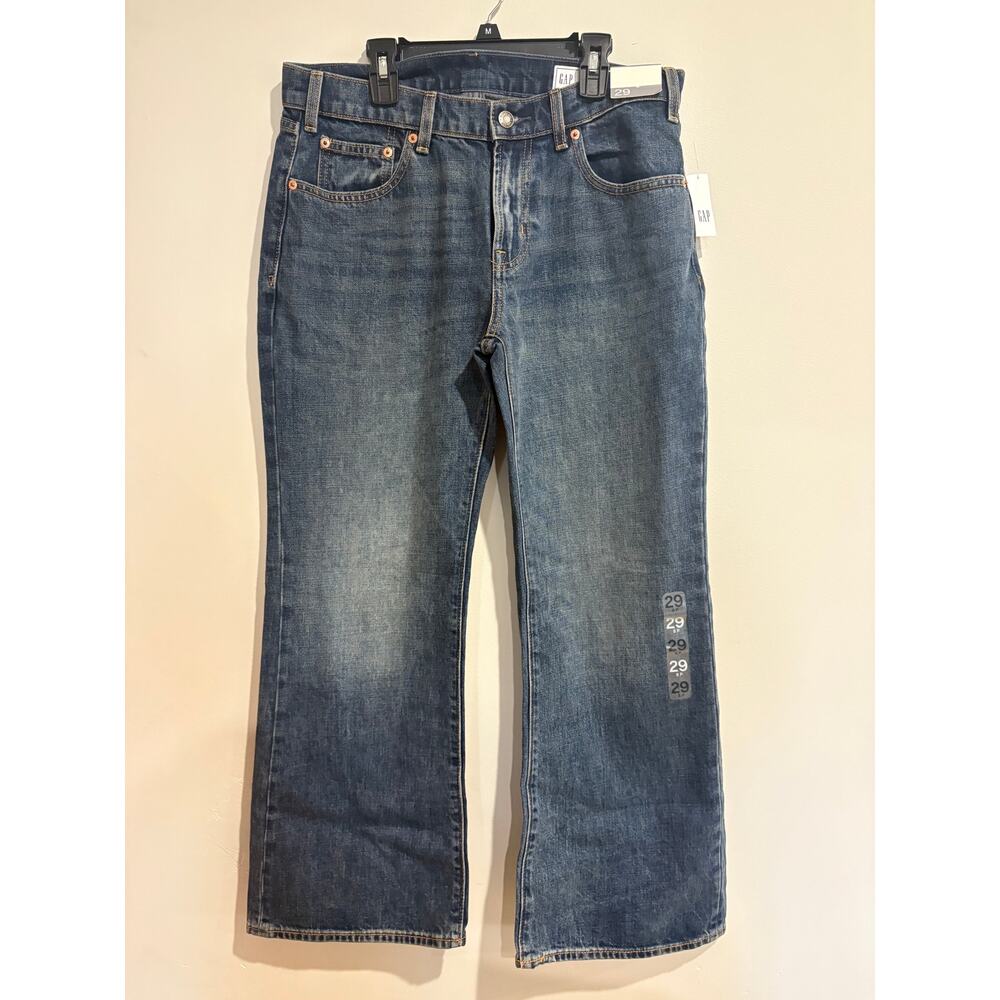 NWT Gap High Waisted Denim Wide Leg Jeans Medium Wash Blue Women's Size 29